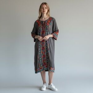 JOHNNY WAS 'Ornellia Weekend' 100% linen size L